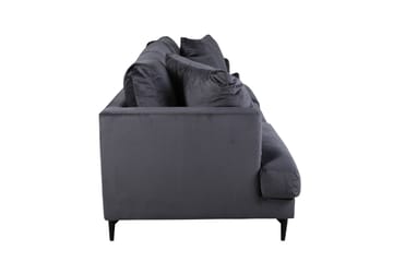 Sofia 3-seter Sofa 260 cm i Fløyel - Grå - Møbler - Sofaer - Fløyel sofaer