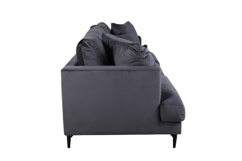 Sofia 3-seter Sofa 260 cm i Fløyel - Grå - Møbler - Sofaer - Fløyel sofaer
