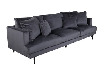 Sofia 3-seter Sofa 260 cm i Fløyel - Grå - Møbler - Sofaer - Fløyel sofaer