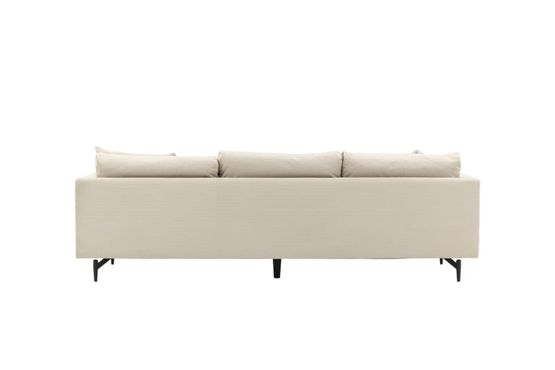 Sofia 3-seter Sofa 260 cm i Kordfløyel - Beige - Møbler - Sofaer - Sofa 3 seter