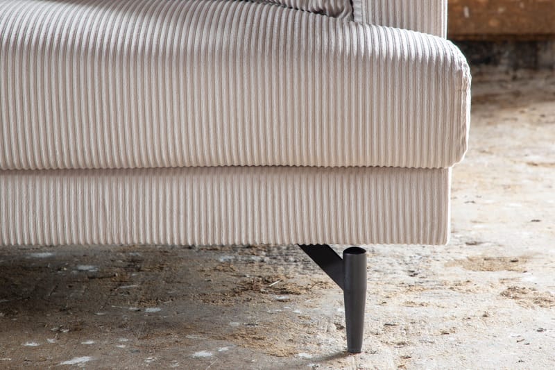 Sofia 3-seter Sofa 260 cm i Kordfløyel - Beige - Møbler - Sofaer - Sofa 3 seter