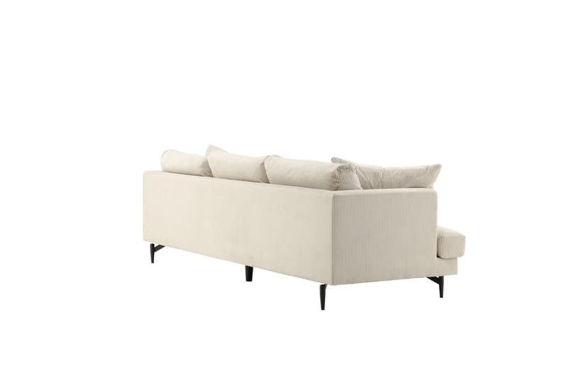 Sofia 3-seter Sofa 260 cm i Kordfløyel - Beige - Møbler - Sofaer - Sofa 3 seter