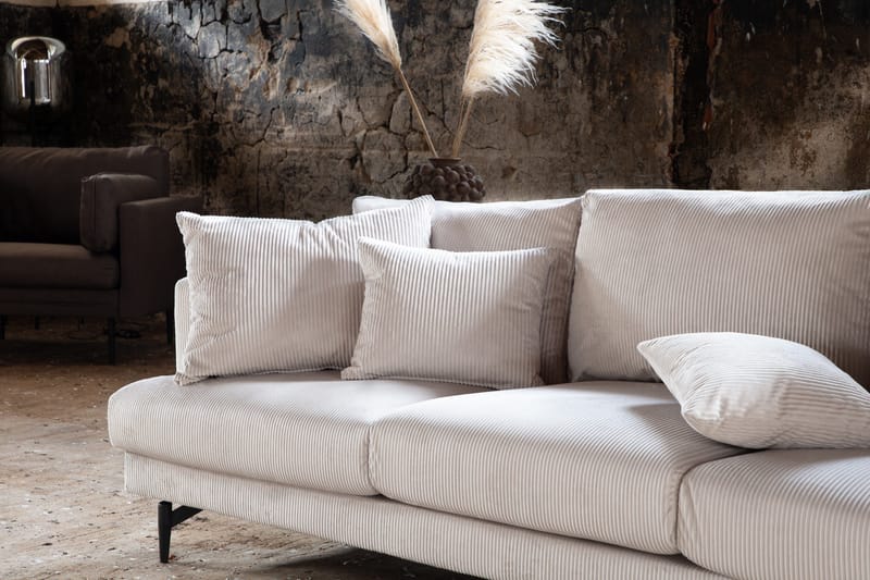 Sofia 3-seter Sofa 260 cm i Kordfløyel - Beige - Møbler - Sofaer - Sofa 3 seter