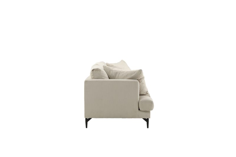 Sofia 3-seter Sofa 260 cm i Kordfløyel - Beige - Møbler - Sofaer - Sofa 3 seter