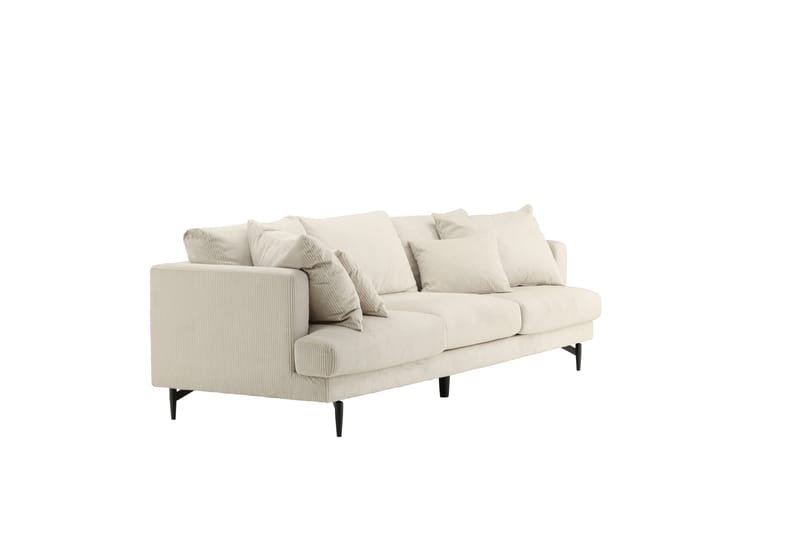 Sofia 3-seter Sofa 260 cm i Kordfløyel - Beige - Møbler - Sofaer - Sofa 3 seter