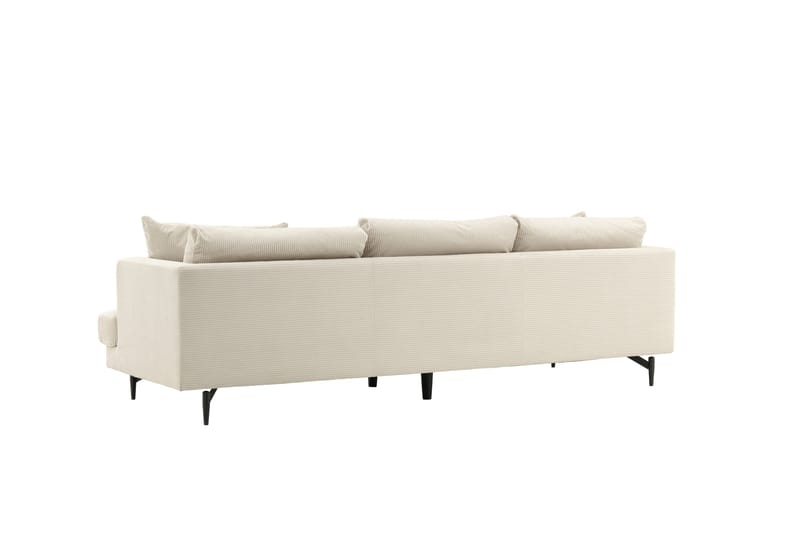 Sofia 3-seter Sofa 260 cm i Kordfløyel - Beige - Møbler - Sofaer - Sofa 3 seter