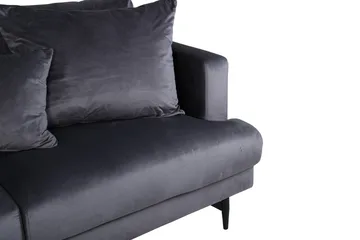 Sofia 3-seter Sofa - Mørk grå - Møbler - Sofaer - Fløyel sofaer