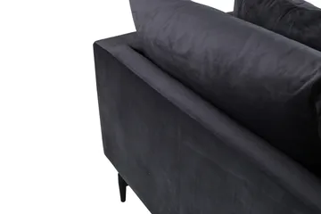 Sofia 3-seter Sofa - Mørk grå - Møbler - Sofaer - Fløyel sofaer