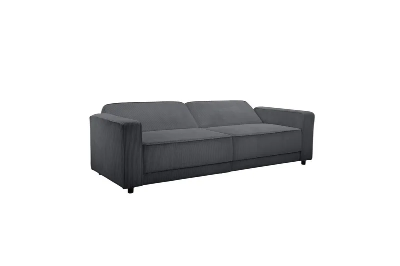 Sovesofa Allie Antrasitt, Cordoroy, 81x225x91 cm - Antrasitt, Cordoroy, 81x225x91 cm - Møbler - Sofaer - Sovesofaer