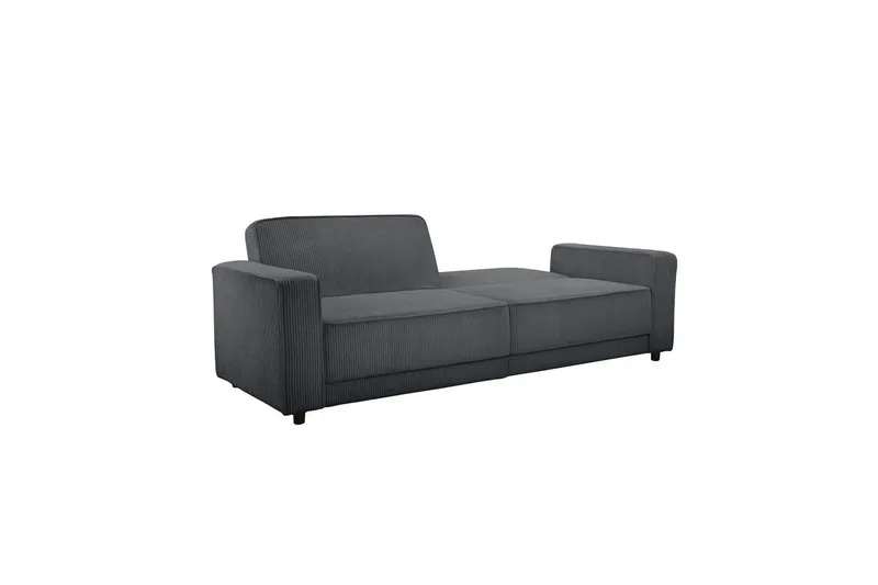 Sovesofa Allie Antrasitt, Cordoroy, 81x225x91 cm - Antrasitt, Cordoroy, 81x225x91 cm - Møbler - Sofaer - Sovesofaer