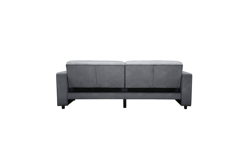 Sovesofa Allie Antrasitt, Fløyel, 81x225x91 cm - Antrasitt, Fløyel, 81x225x91 cm - Møbler - Sofaer - Sovesofaer