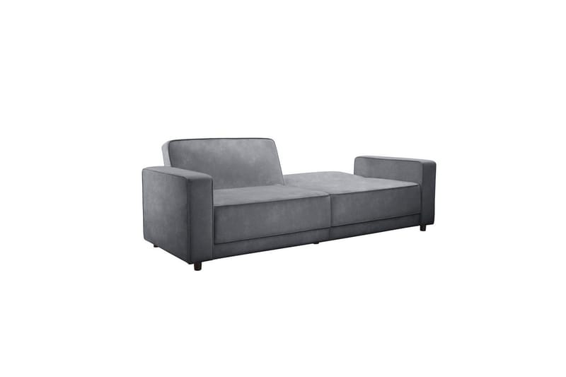 Sovesofa Allie Antrasitt, Fløyel, 81x225x91 cm - Antrasitt, Fløyel, 81x225x91 cm - Møbler - Sofaer - Sovesofaer