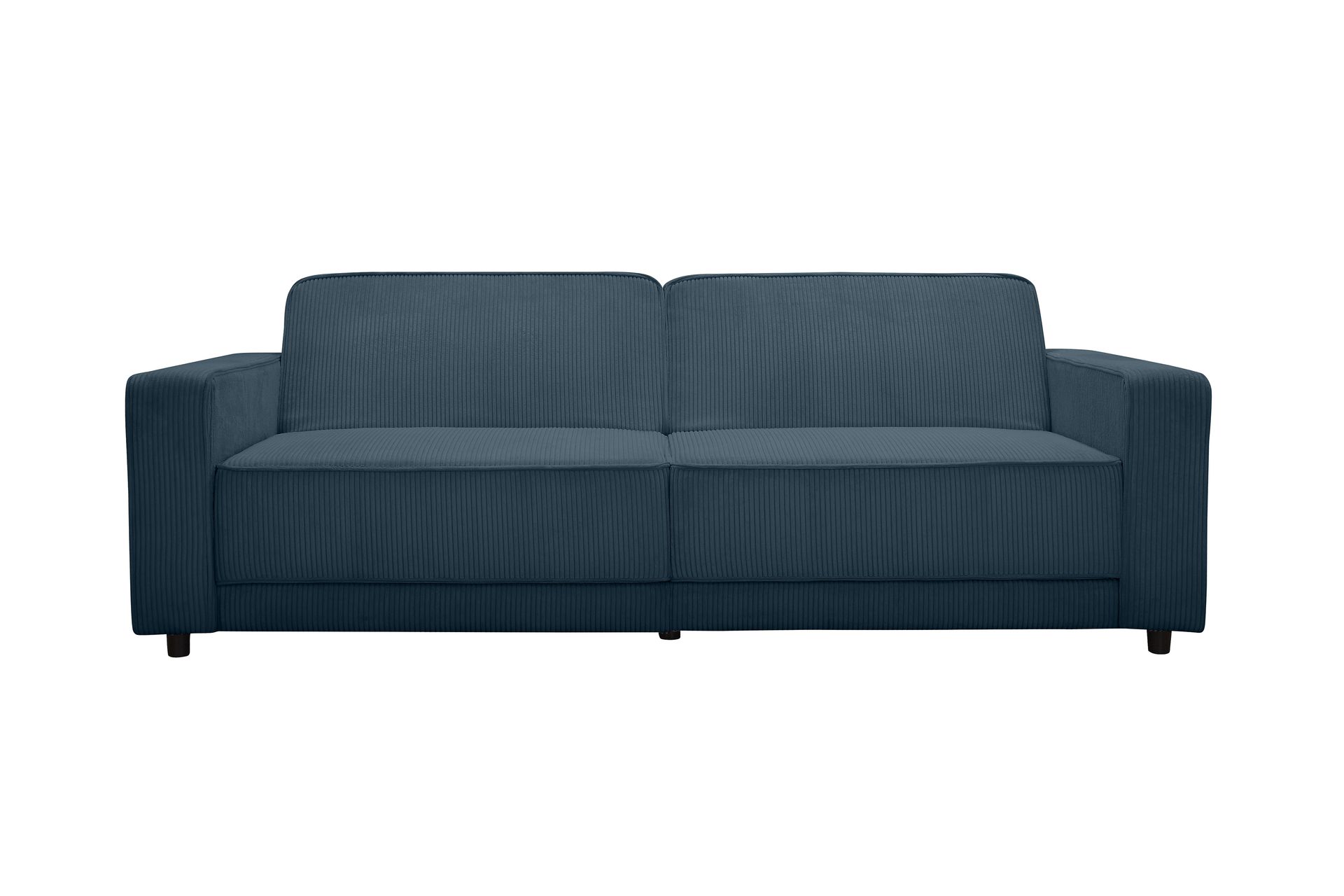 Sovesofa Allie Blå, Cordoroy, 81x225x91 cm - Blå, Cordoroy, 81x225x91 cm