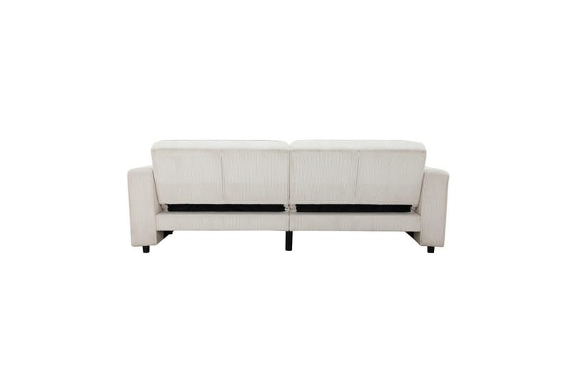 Sovesofa Allie Krem, Cordoroy, 81x225x91 cm - Krem, Cordoroy, 81x225x91 cm - Møbler - Sofaer - Sovesofaer