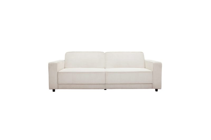 Sovesofa Allie Krem, Cordoroy, 81x225x91 cm - Krem, Cordoroy, 81x225x91 cm - Møbler - Sofaer - Sovesofaer