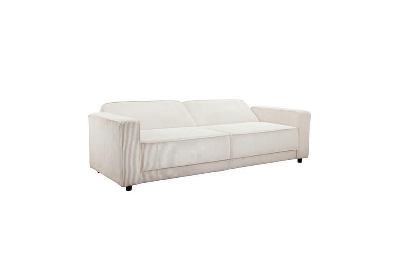 Sovesofa Allie Krem, Cordoroy, 81x225x91 cm - Krem, Cordoroy, 81x225x91 cm - Møbler - Sofaer - Sovesofaer
