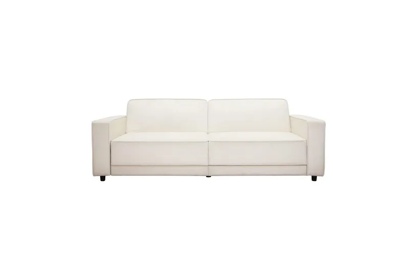 Sovesofa Allie Krem, Fløyel, 81x225x91 cm - Krem, Fløyel, 81x225x91 cm - Møbler - Sofaer - Sovesofaer