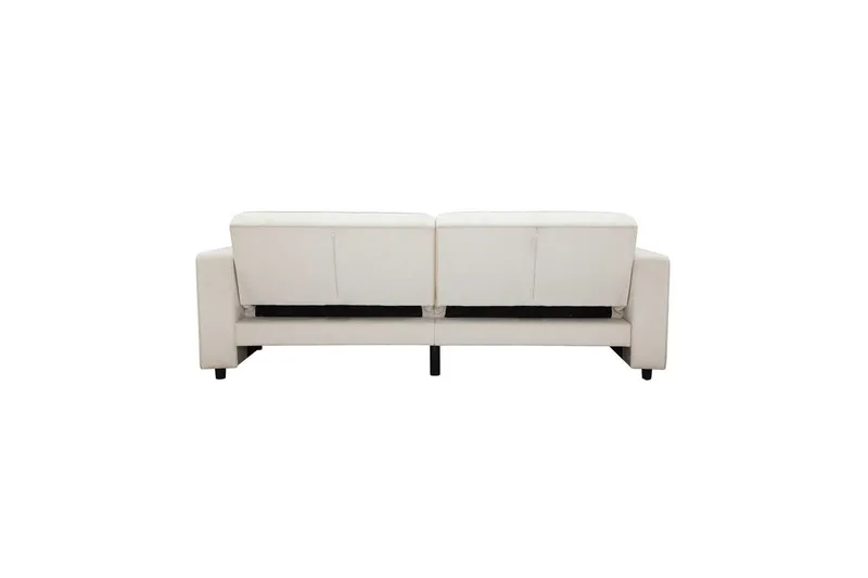 Sovesofa Allie Krem, Fløyel, 81x225x91 cm - Krem, Fløyel, 81x225x91 cm - Møbler - Sofaer - Sovesofaer