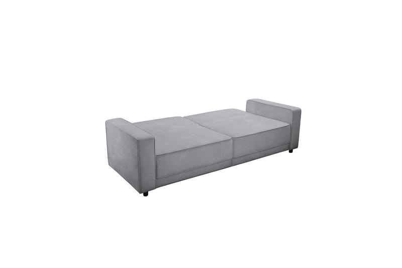 Sovesofa Allie Lys grå, Fløyel, 81x225x91 cm - Lys grå, Fløyel, 81x225x91 cm - Møbler - Sofaer - Sovesofaer