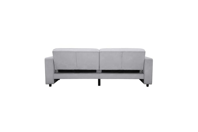 Sovesofa Allie Lys grå, Fløyel, 81x225x91 cm - Lys grå, Fløyel, 81x225x91 cm - Møbler - Sofaer - Sovesofaer