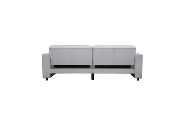 Sovesofa Allie Lys grå, Fløyel, 81x225x91 cm - Lys grå, Fløyel, 81x225x91 cm - Møbler - Sofaer - Sovesofaer