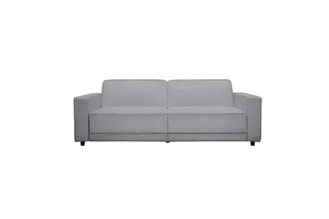 Sovesofa Allie Lys grå, Fløyel, 81x225x91 cm - Lys grå, Fløyel, 81x225x91 cm - Møbler - Sofaer - Sovesofaer