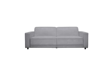 Sovesofa Allie Lys grå, Fløyel, 81x225x91 cm - Lys grå, Fløyel, 81x225x91 cm - Møbler - Sofaer - Sovesofaer