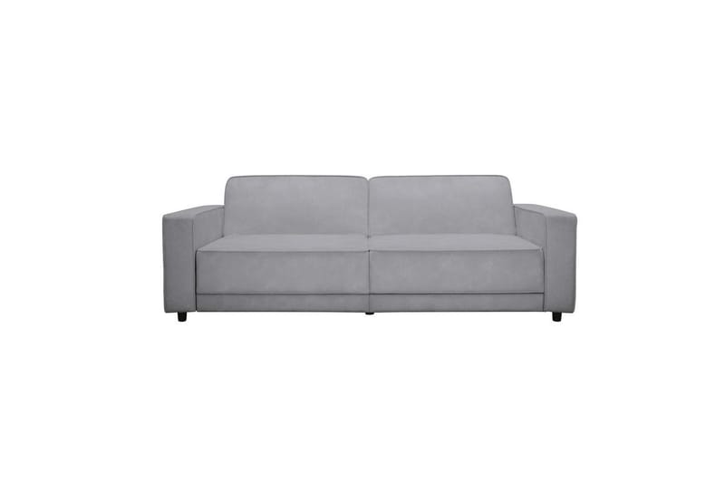 Sovesofa Allie Lys grå, Fløyel, 81x225x91 cm - Lys grå, Fløyel, 81x225x91 cm - Møbler - Sofaer - Sovesofaer