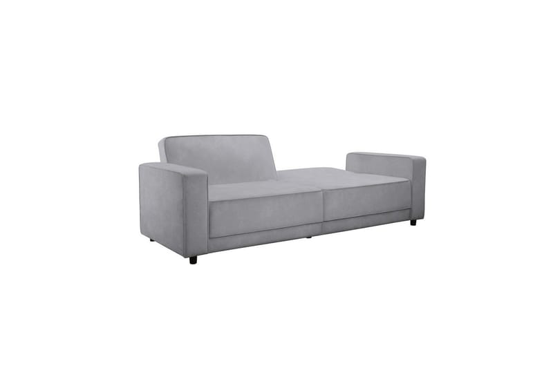 Sovesofa Allie Lys grå, Fløyel, 81x225x91 cm - Lys grå, Fløyel, 81x225x91 cm - Møbler - Sofaer - Sovesofaer