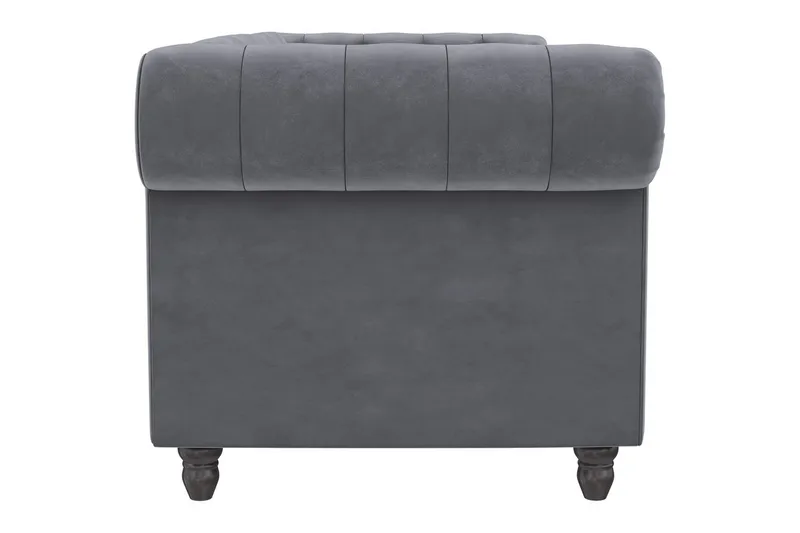Sovesofa Felix 236x87x83 cm, Antrasitt, Fløyel - 236x87x83 cm, Antrasitt, Fløyel - Møbler - Sofaer - Sovesofaer