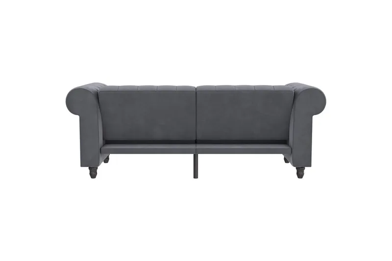 Sovesofa Felix 236x87x83 cm, Antrasitt, Fløyel - 236x87x83 cm, Antrasitt, Fløyel - Møbler - Sofaer - Sovesofaer