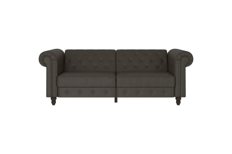 Sovesofa Felix 236x87x83 cm, Antrasitt, Mikrofiber/Tre/Metall - 236x87x83 cm, Antrasitt, Mikrofiber/Tre/Metall - Møbler - Sofaer - Sovesofaer
