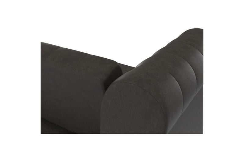 Sovesofa Felix 236x87x83 cm, Antrasitt, Mikrofiber/Tre/Metall - 236x87x83 cm, Antrasitt, Mikrofiber/Tre/Metall - Møbler - Sofaer - Sovesofaer