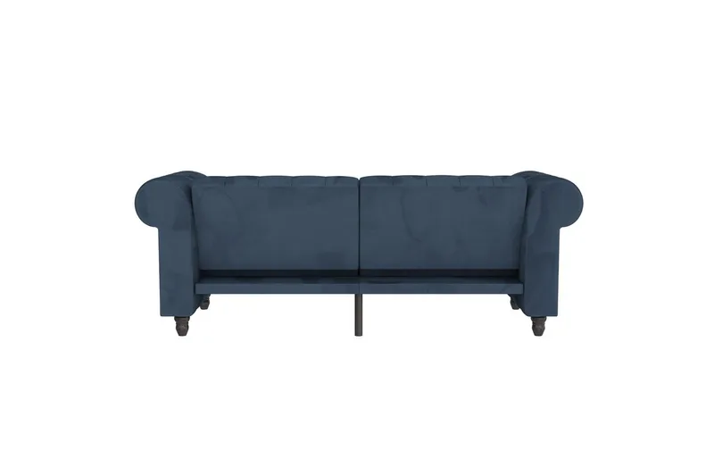 Sovesofa Felix 236x87x83 cm, Blå, Fløyel - 236x87x83 cm, Blå, Fløyel - Møbler - Sofaer - Sovesofaer