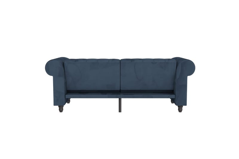 Sovesofa Felix 236x87x83 cm, Blå, Fløyel - 236x87x83 cm, Blå, Fløyel - Møbler - Sofaer - Sovesofaer