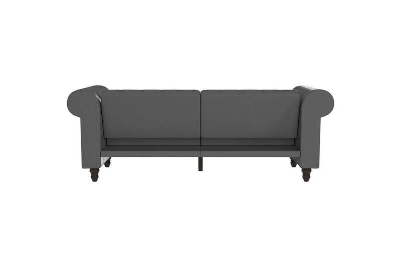 Sovesofa Felix 236x87x83 cm, Grå, PU/tre/metall - 236x87x83 cm, Grå, PU/tre/metall - Møbler - Sofaer - Sovesofaer