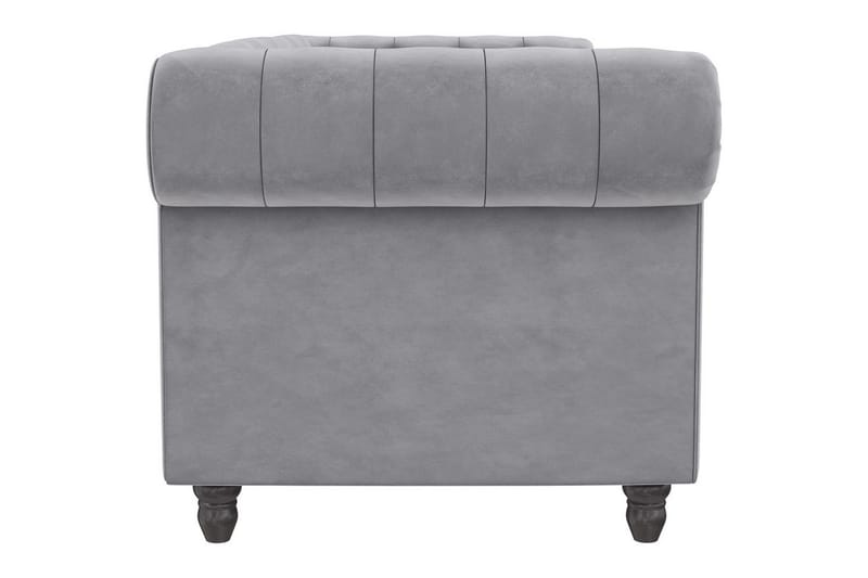 Sovesofa Felix 236x87x83 cm, Lys grå, Fløyel - 236x87x83 cm, Lys grå, Fløyel - Møbler - Sofaer - Sovesofaer