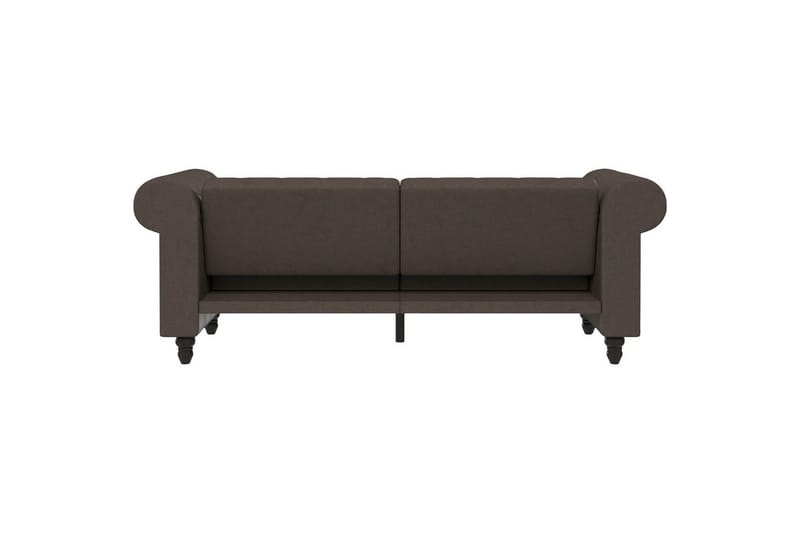 Sovesofa Felix 236x87x83 cm, Mørk brun, Mikrofiber/Tre/Metall - 236x87x83 cm, Mørk brun, Mikrofiber/Tre/Metall - Møbler - Sofaer - Sovesofaer