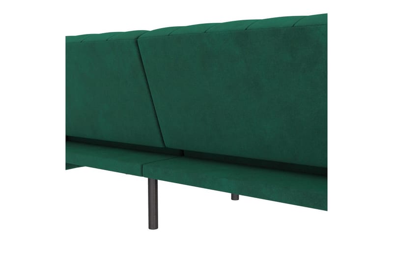 Sovesofa Felix 236x87x83 cm, Mørk grønn, Fløyel - 236x87x83 cm, Mørk grønn, Fløyel - Møbler - Sofaer - Sovesofaer