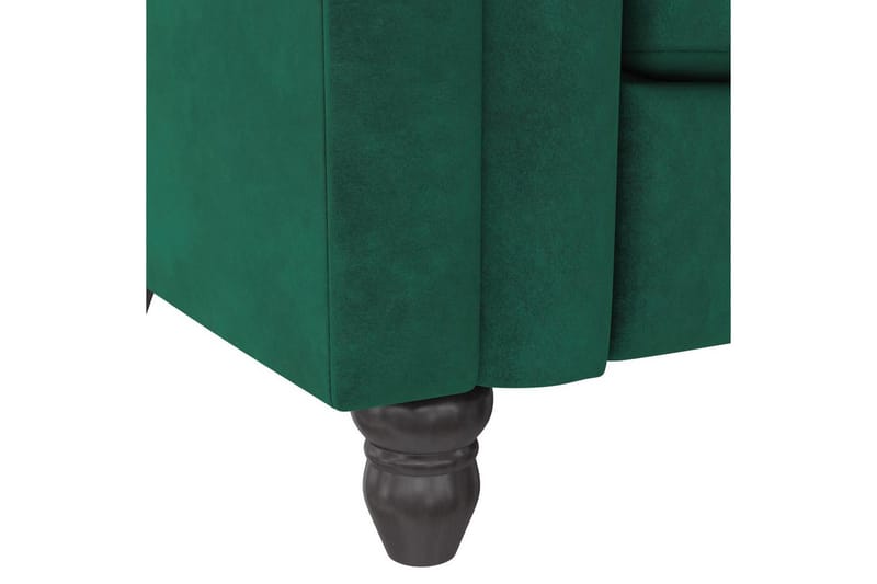 Sovesofa Felix 236x87x83 cm, Mørk grønn, Fløyel - 236x87x83 cm, Mørk grønn, Fløyel - Møbler - Sofaer - Sovesofaer