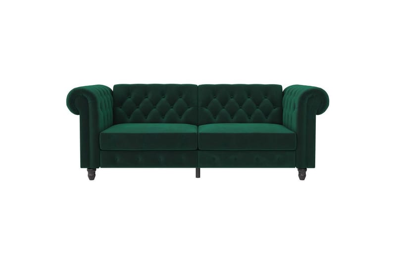 Sovesofa Felix 236x87x83 cm, Mørk grønn, Fløyel - 236x87x83 cm, Mørk grønn, Fløyel - Møbler - Sofaer - Sovesofaer