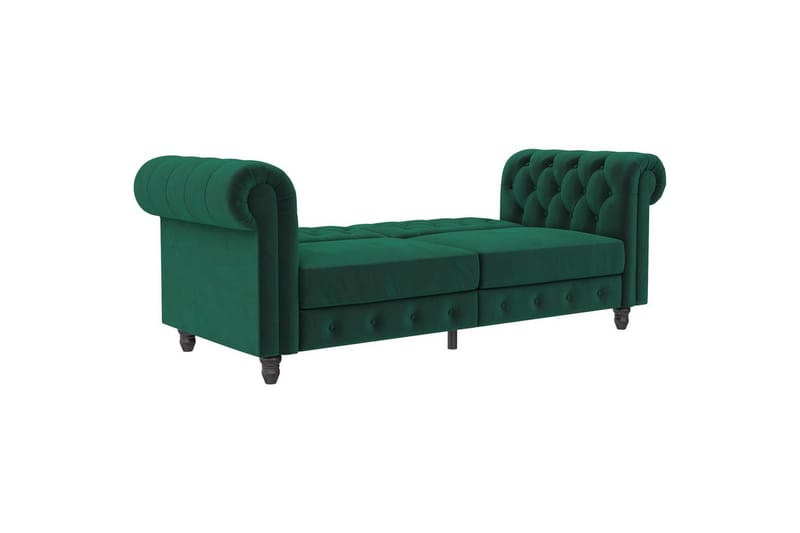 Sovesofa Felix 236x87x83 cm, Mørk grønn, Fløyel - 236x87x83 cm, Mørk grønn, Fløyel - Møbler - Sofaer - Sovesofaer