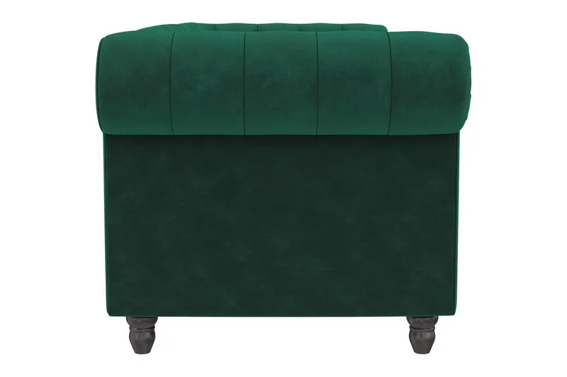 Sovesofa Felix 236x87x83 cm, Mørk grønn, Fløyel - 236x87x83 cm, Mørk grønn, Fløyel - Møbler - Sofaer - Sovesofaer