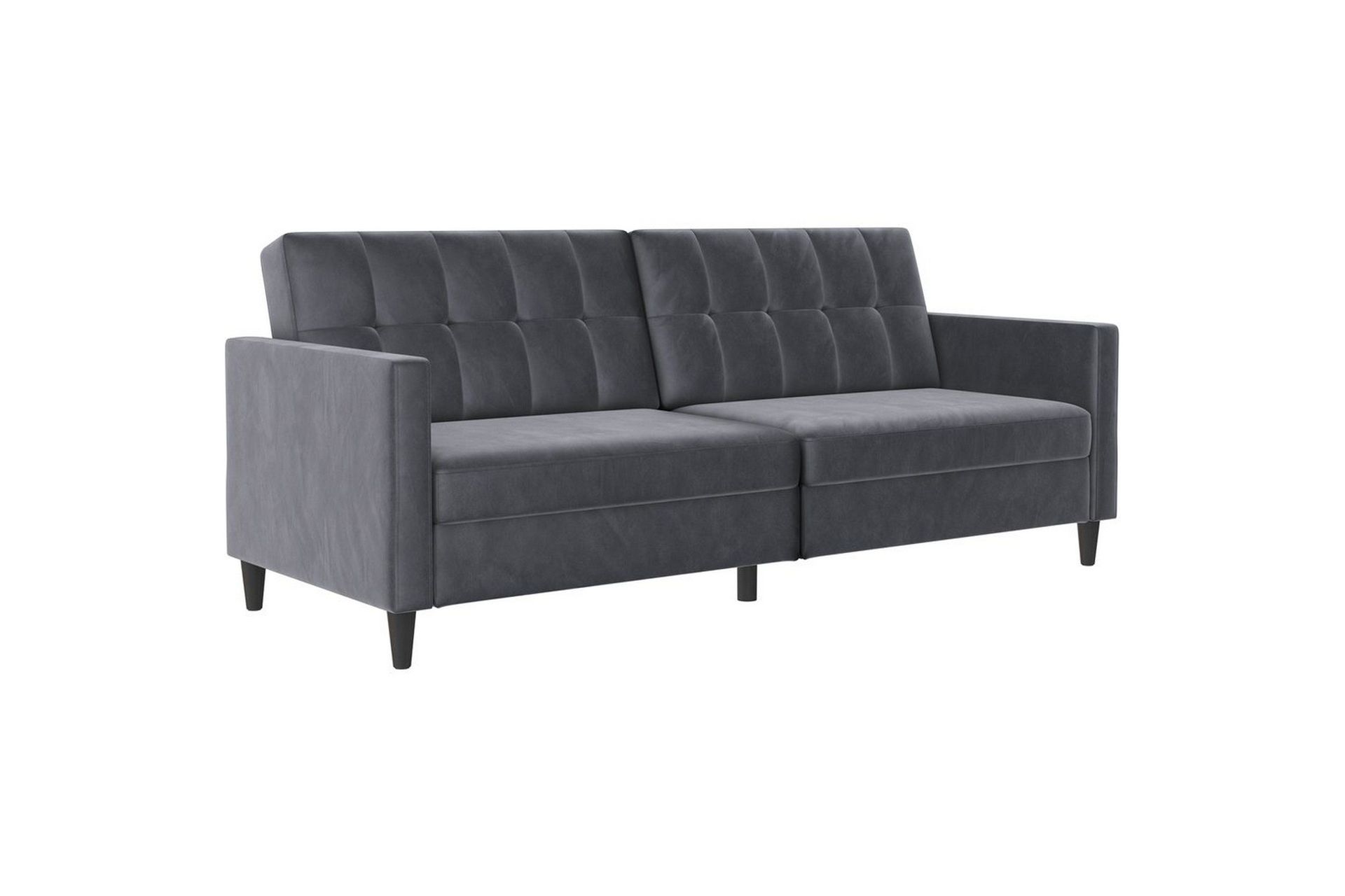 Sovesofa Hartford 203x83x82 cm, Antrasitt, Fløyel - 203x83x82 cm, Antrasitt, Fløyel