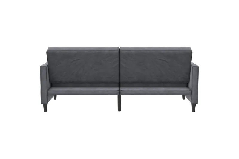 Sovesofa Hartford 203x83x82 cm, Antrasitt, Fløyel - 203x83x82 cm, Antrasitt, Fløyel - Møbler - Sofaer - Sovesofaer
