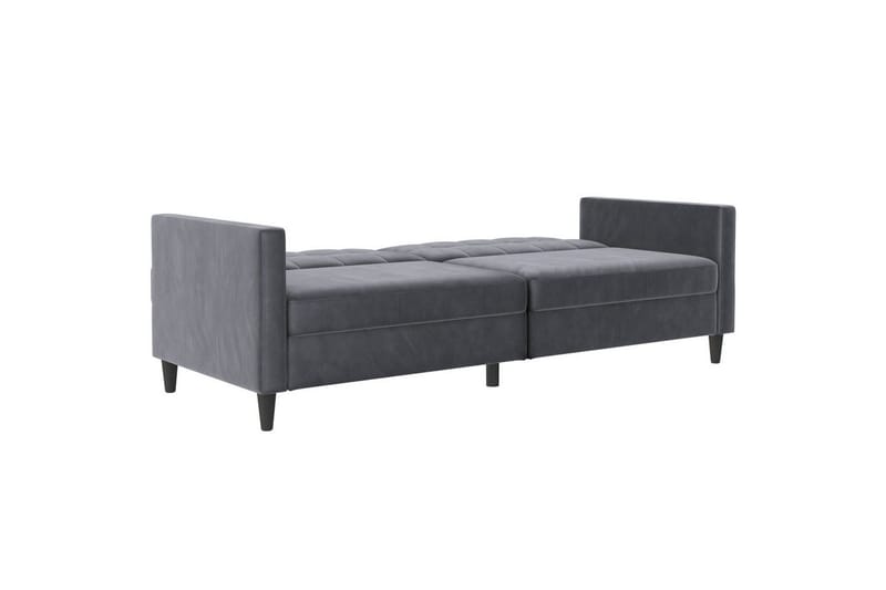 Sovesofa Hartford 203x83x82 cm, Antrasitt, Fløyel - 203x83x82 cm, Antrasitt, Fløyel - Møbler - Sofaer - Sovesofaer