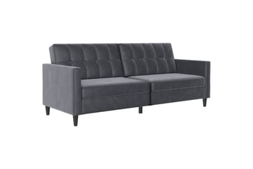 Sovesofa Hartford 203x83x82 cm, Antrasitt, Fløyel