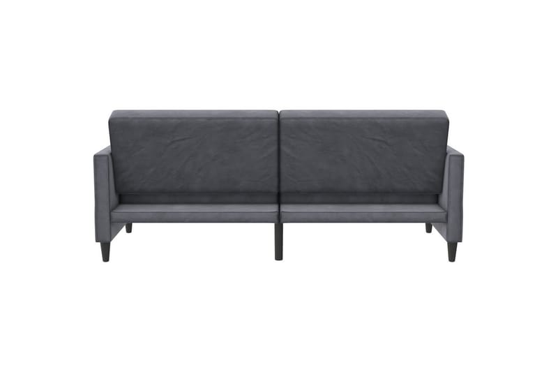 Sovesofa Hartford 203x83x82 cm, Antrasitt, Fløyel - 203x83x82 cm, Antrasitt, Fløyel - Møbler - Sofaer - Sovesofaer