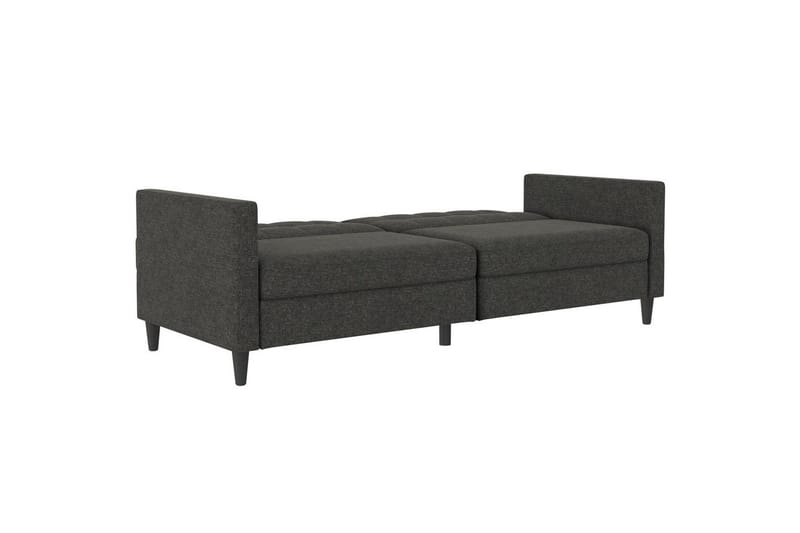 Sovesofa Hartford 203x83x82 cm, Antrasitt, Linstoffutseende (100 % polyester) - 203x83x82 cm, Antrasitt, Linstoffutseende (100 % polyester) - Møbler - Sofaer - Sovesofaer