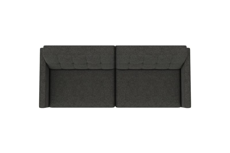 Sovesofa Hartford 203x83x82 cm, Antrasitt, Linstoffutseende (100 % polyester) - 203x83x82 cm, Antrasitt, Linstoffutseende (100 % polyester) - Møbler - Sofaer - Sovesofaer
